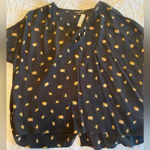 NWT Madewell Black Blouse Size XS